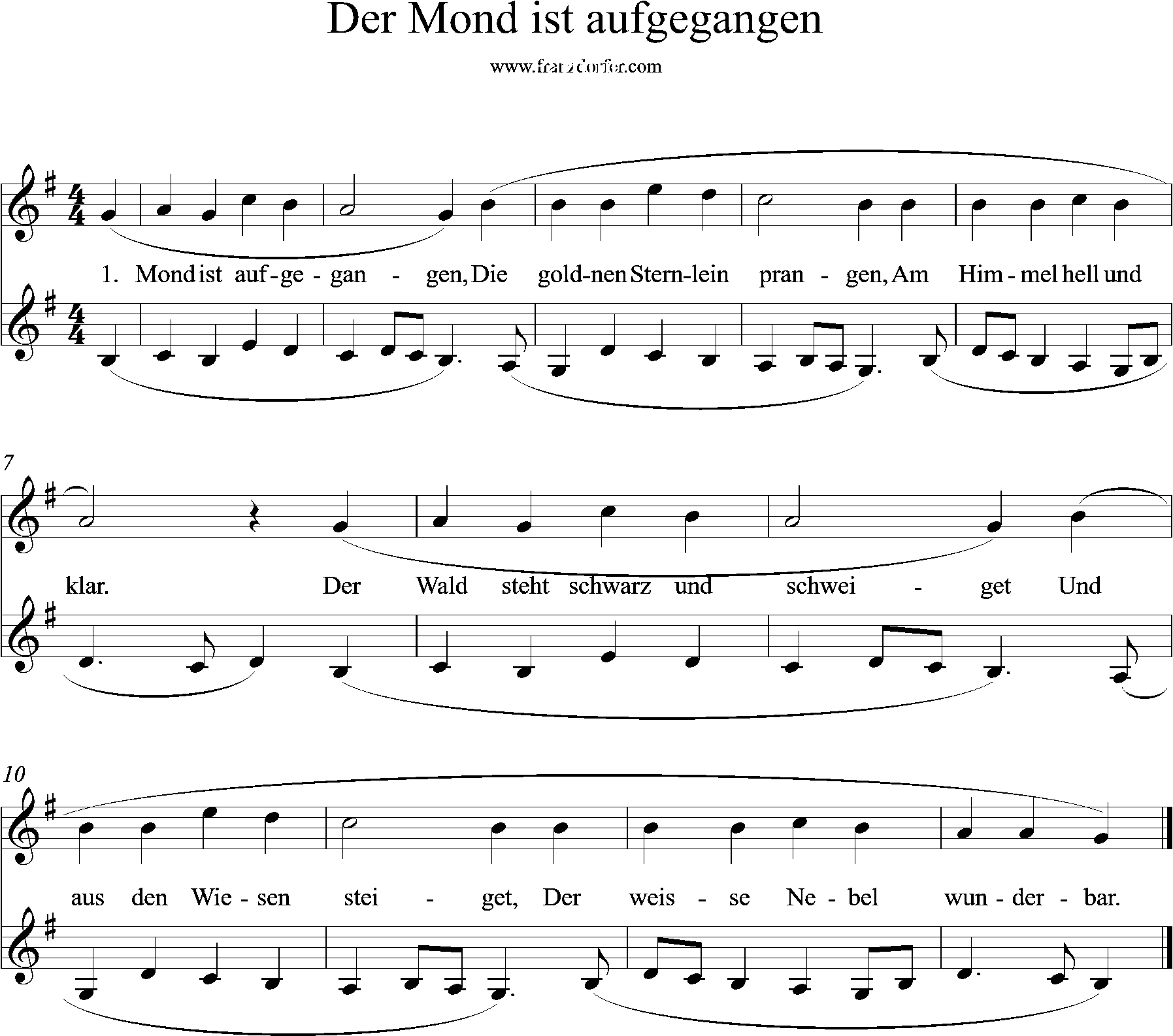 Herbert Grönemeyer Der Mond Ist Aufgegangen Text Der Mond ist aufgegangen-klavier